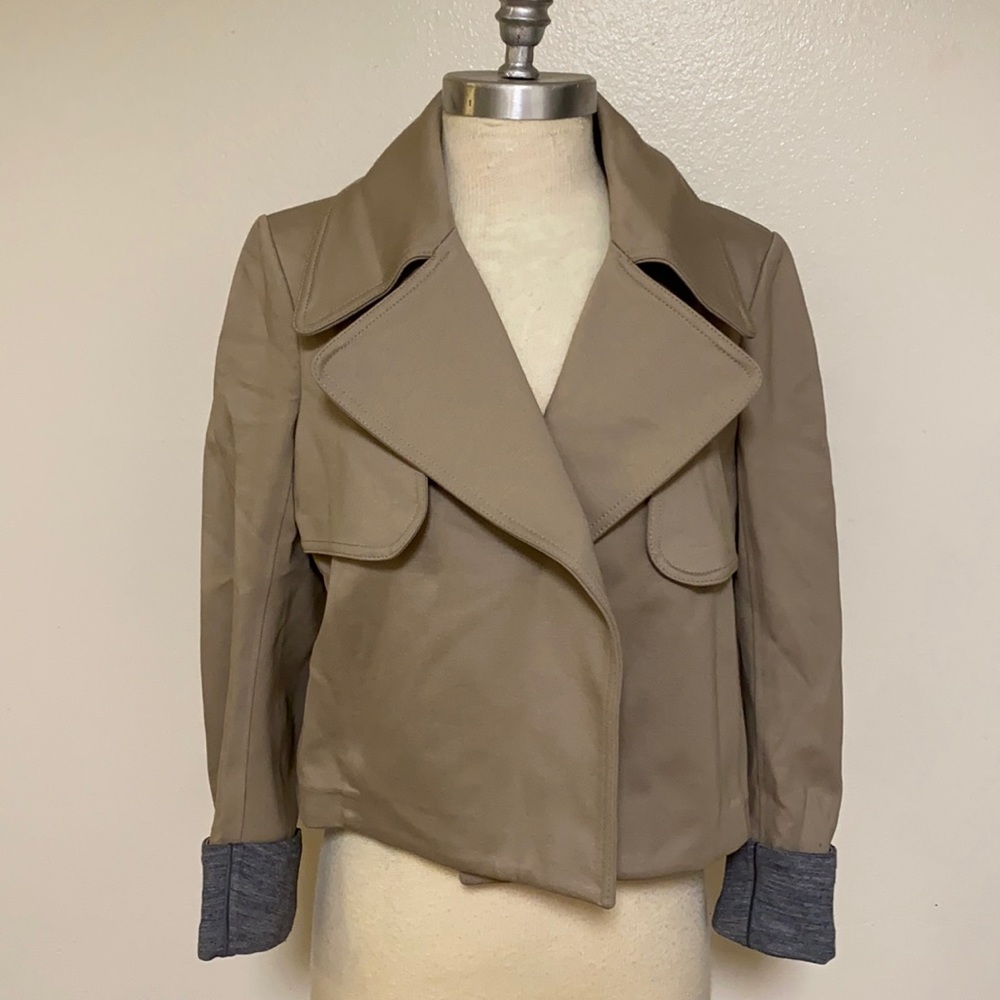 Paule Ka  Tan Trench Coat Jacket 44 Us=12
